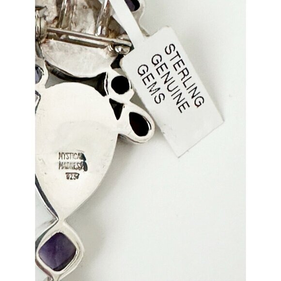 NWT Mystical Madness Sterling Silver Brooch Pendant Sajen-Style Face Amtheyst - Picture 7 of 7